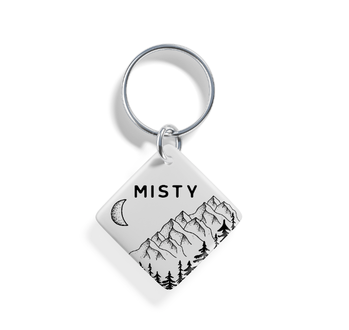 Moonlit Peaks | Pet ID Tag