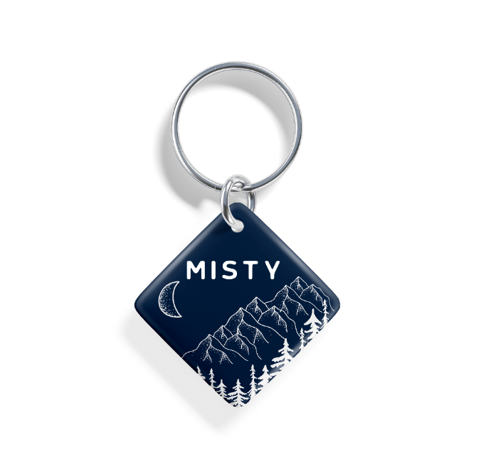 Moonlit Peaks | Pet ID Tag