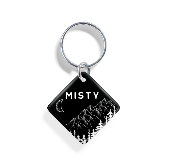 Moonlit Peaks | Pet ID Tag