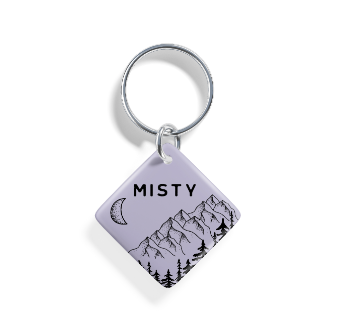 Moonlit Peaks | Pet ID Tag