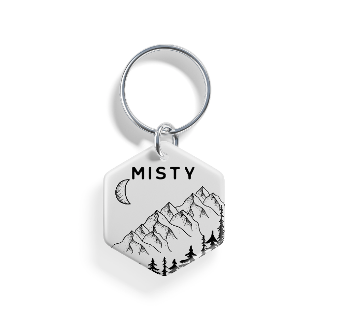 Moonlit Peaks | Pet ID Tag