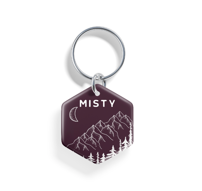 Moonlit Peaks | Pet ID Tag