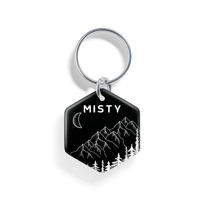 Moonlit Peaks | Pet ID Tag
