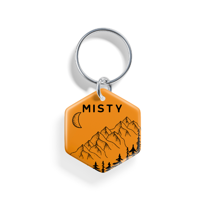 Moonlit Peaks | Pet ID Tag