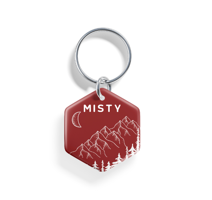 Moonlit Peaks | Pet ID Tag