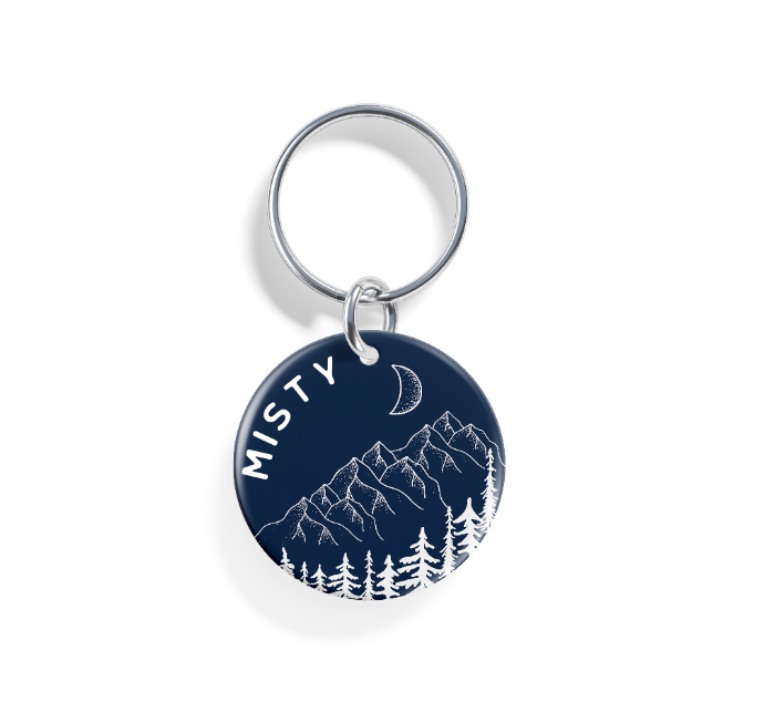 Moonlit Peaks | Pet ID Tag