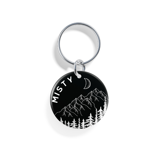 Moonlit Peaks | Pet ID Tag
