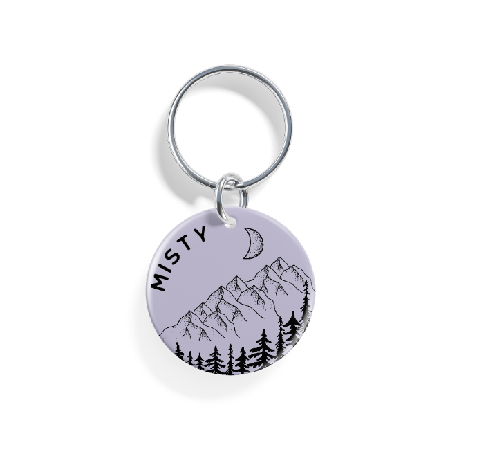 Moonlit Peaks | Pet ID Tag