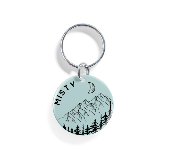 Moonlit Peaks | Pet ID Tag