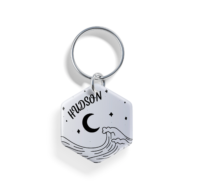 Twilight Waves | Pet ID Tag