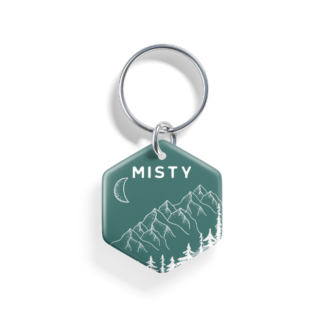 Moonlit Peaks  | Pet ID Tag