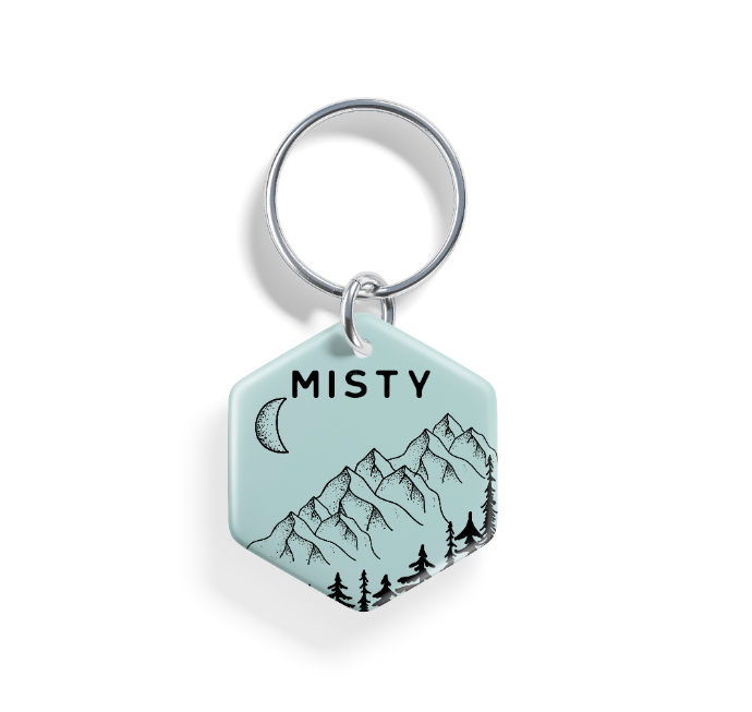 Moonlit Peaks  | Pet ID Tag