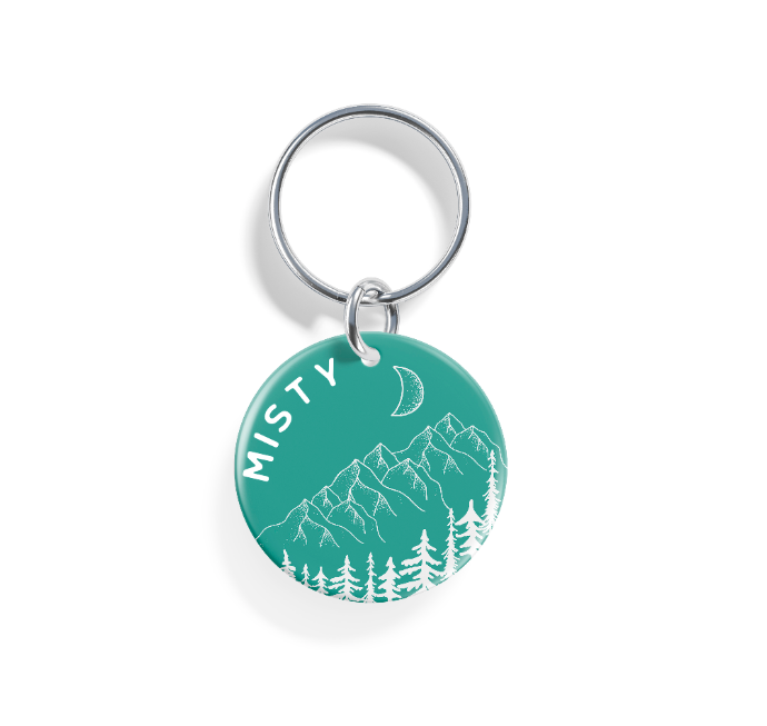 Moonlit Peaks  | Pet ID Tag