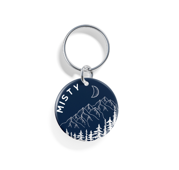 Moonlit Peaks  | Pet ID Tag