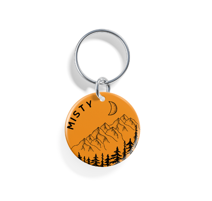 Moonlit Peaks  | Pet ID Tag