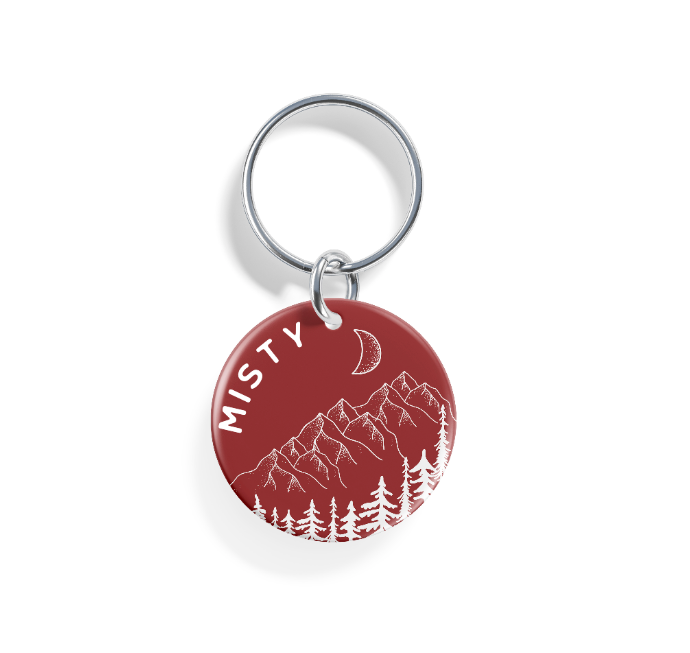 Moonlit Peaks  | Pet ID Tag