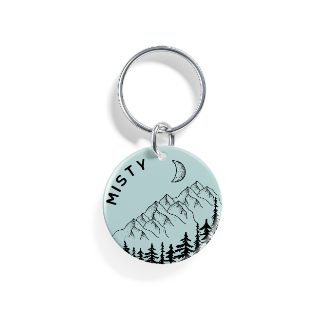 Moonlit Peaks  | Pet ID Tag