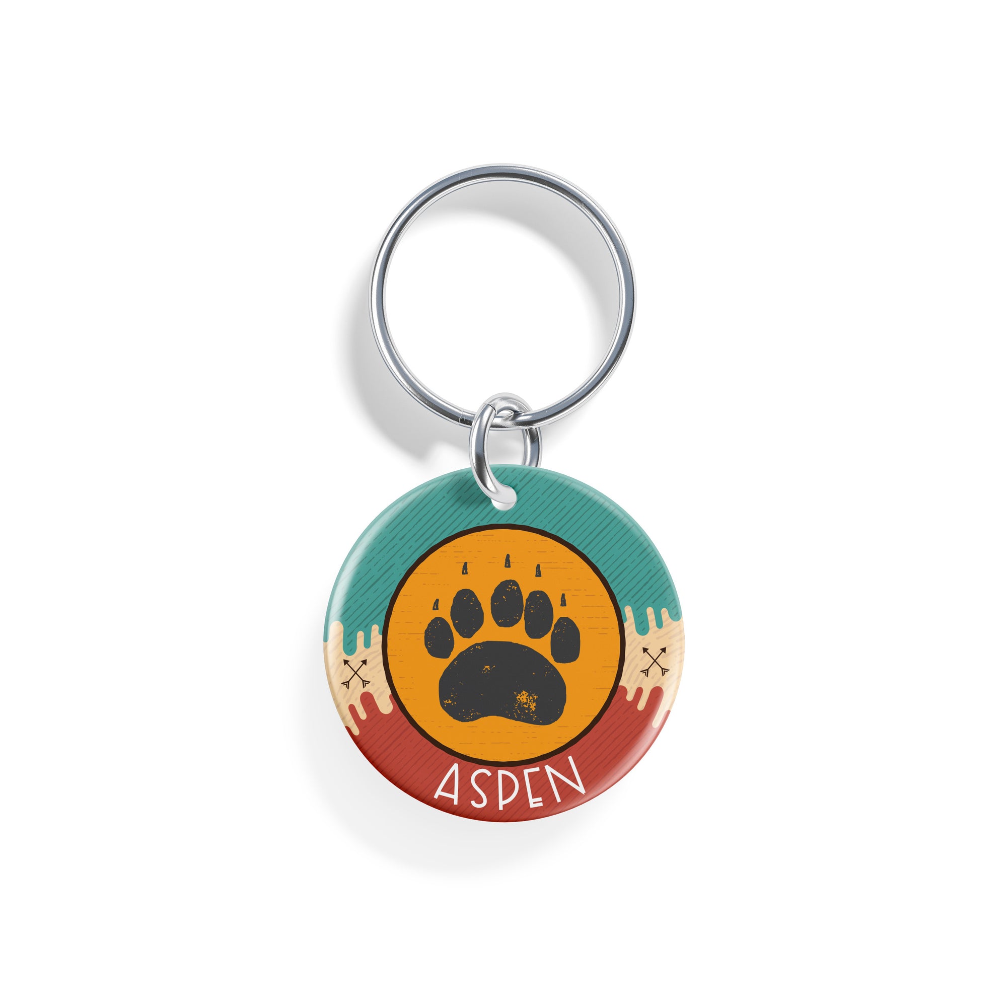 Wild Wolf / Wood | Pet ID Tag