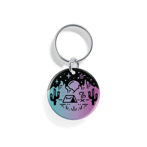 Desert Campout | Pet ID Tag - Alpine Tails Pet Tags