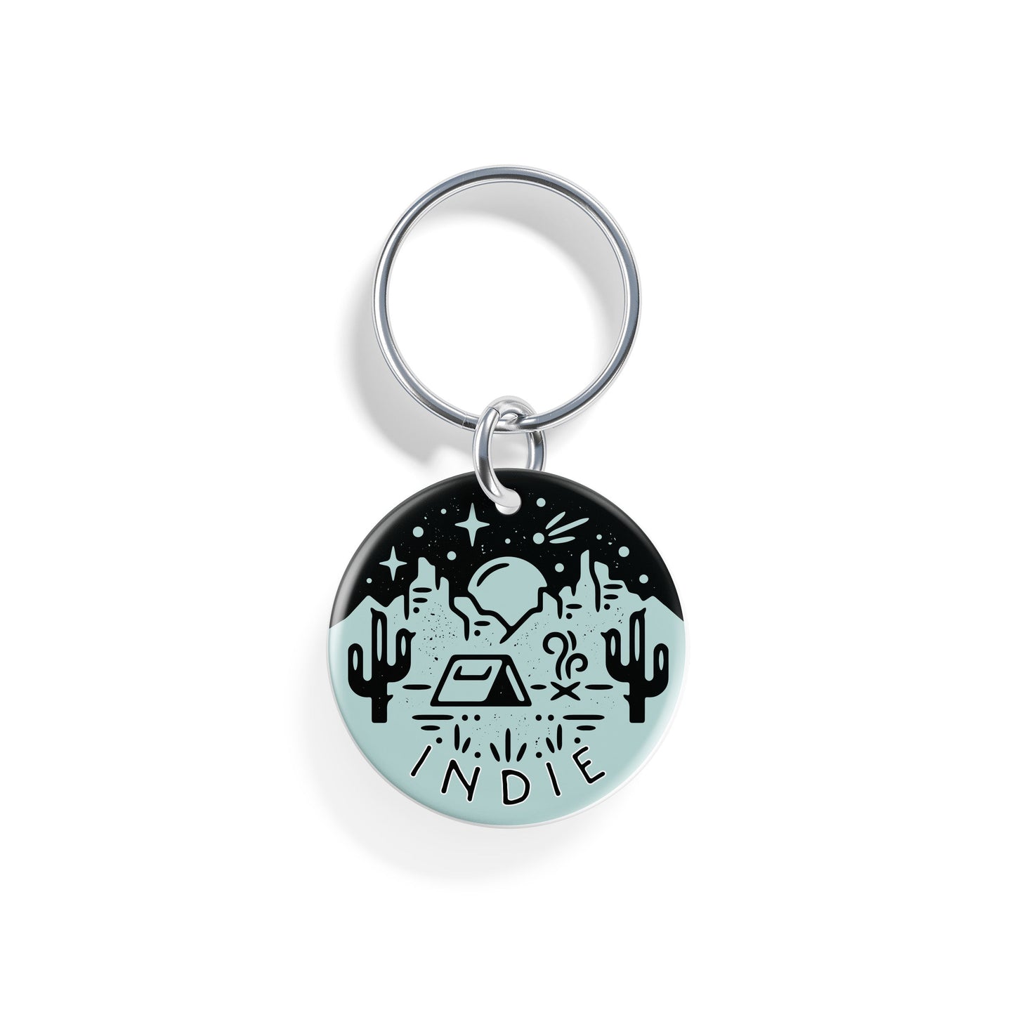 Desert Campout | Pet ID Tag - Alpine Tails Pet Tags