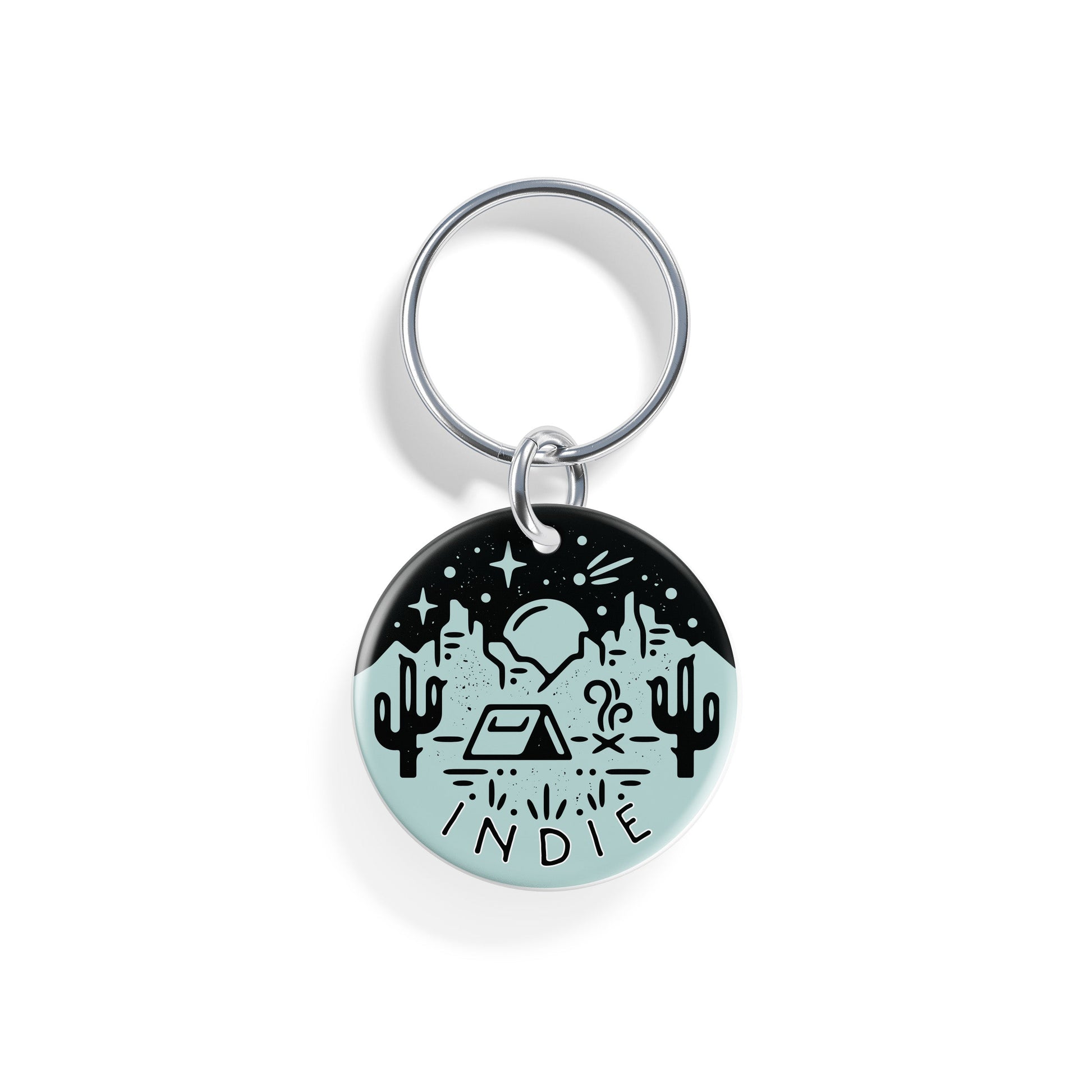 Desert Campout | Pet ID Tag - Alpine Tails Pet Tags