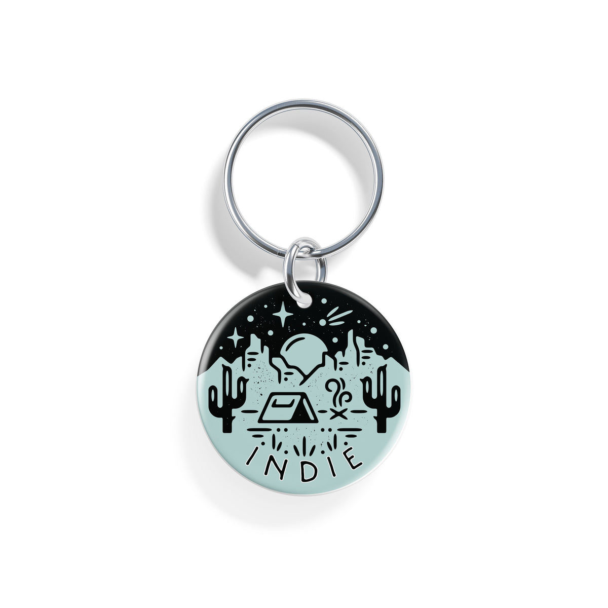 Desert Campout | Pet ID Tag - Alpine Tails Pet Tags