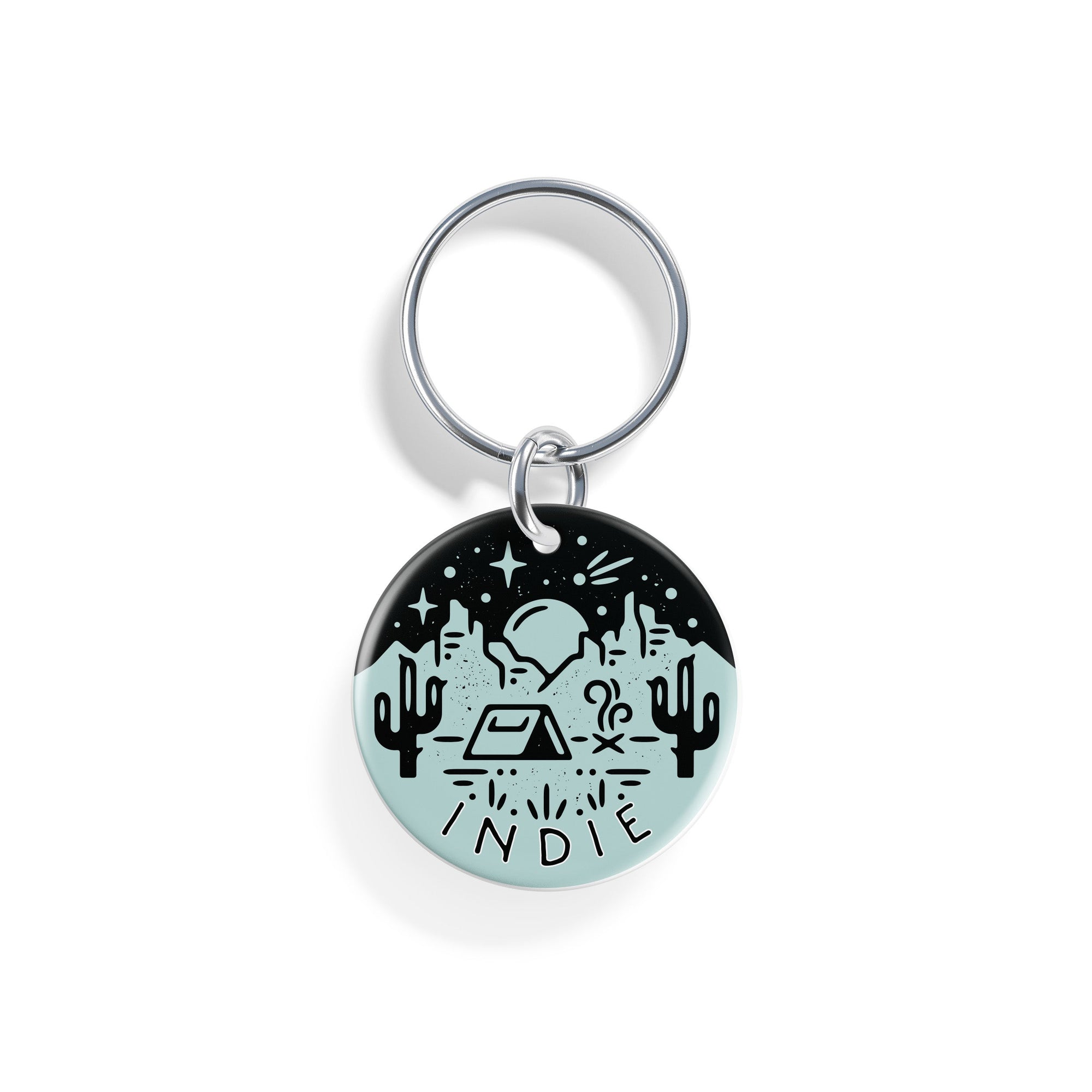 Desert Campout | Pet ID Tag - Alpine Tails Pet Tags
