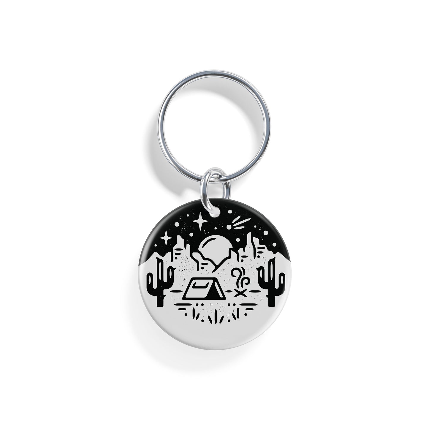 Desert Campout | Pet ID Tag - Alpine Tails Pet Tags