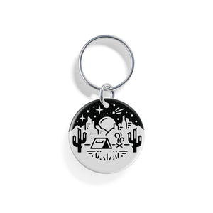 Desert Campout | Pet ID Tag - Alpine Tails Pet Tags
