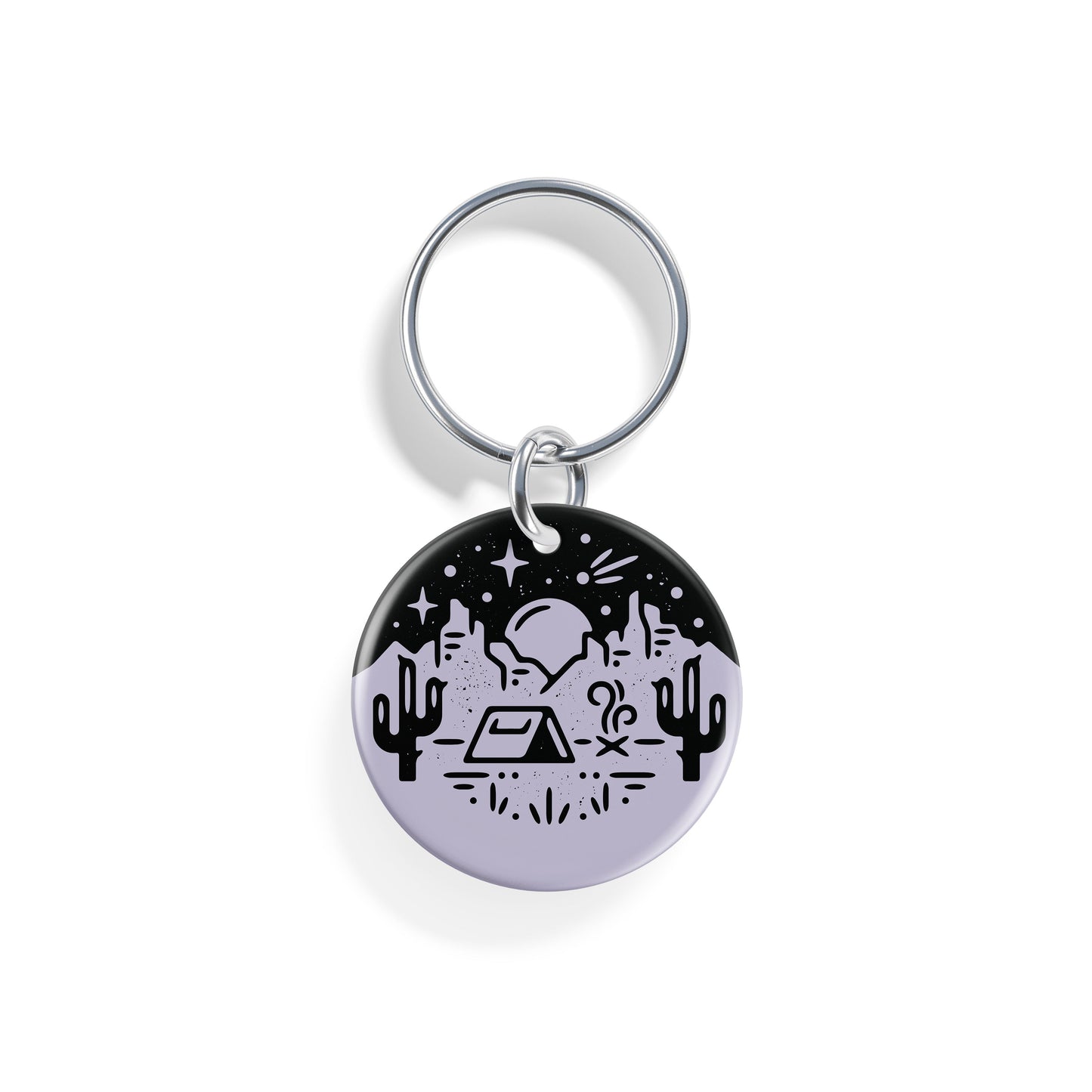 Desert Campout | Pet ID Tag - Alpine Tails Pet Tags