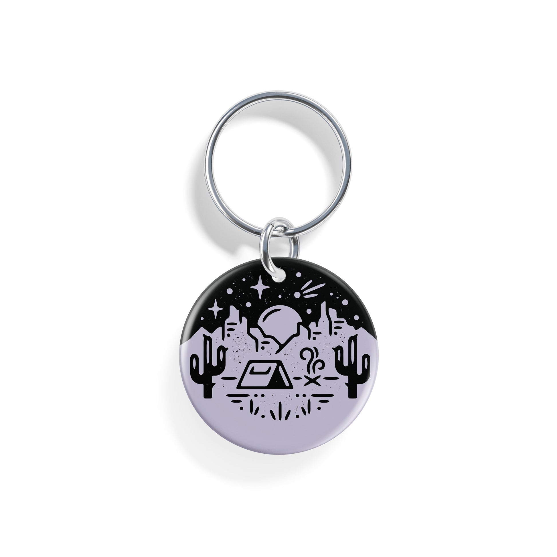 Desert Campout | Pet ID Tag - Alpine Tails Pet Tags