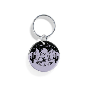 Desert Campout | Pet ID Tag - Alpine Tails Pet Tags