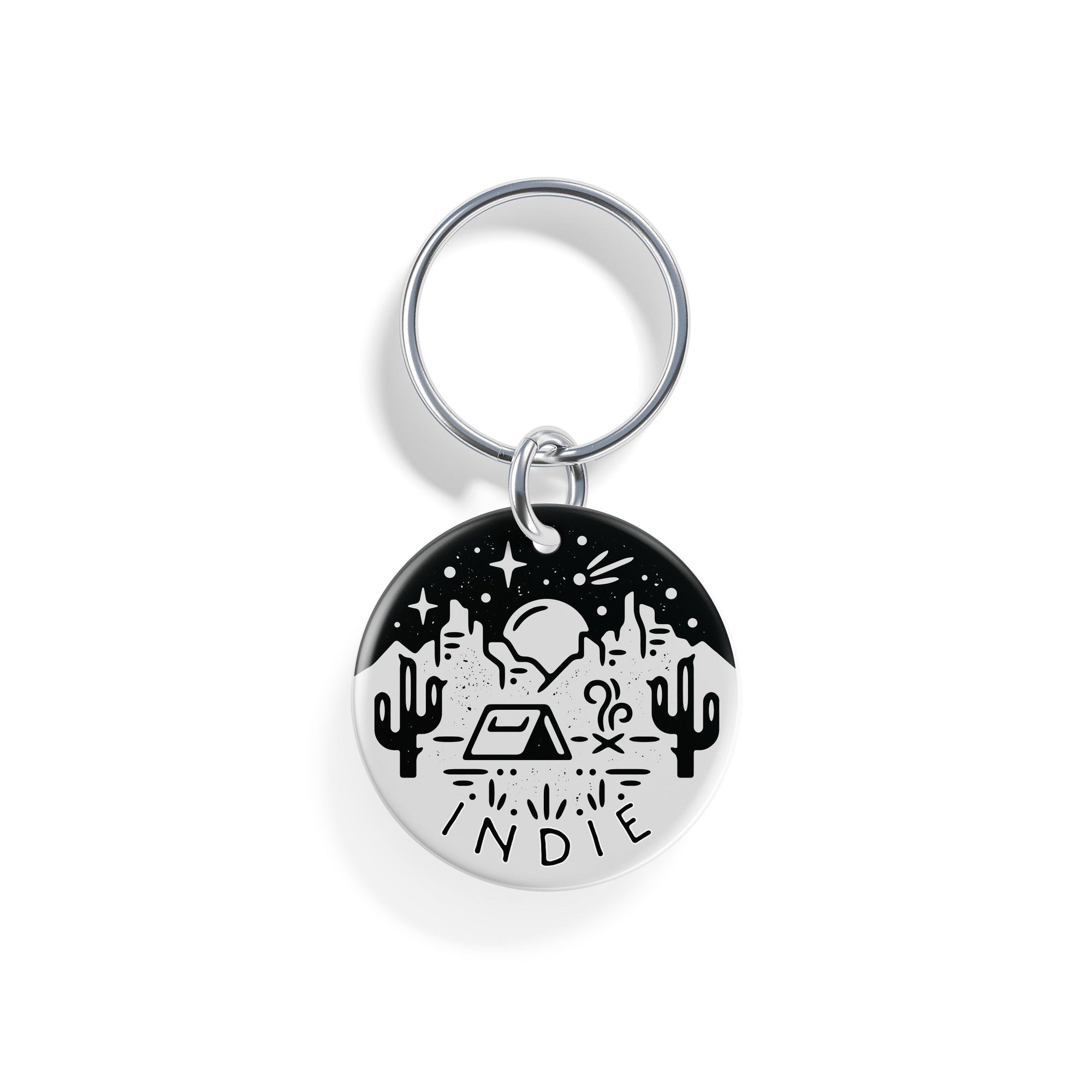 Desert Campout | Pet ID Tag - Alpine Tails Pet Tags
