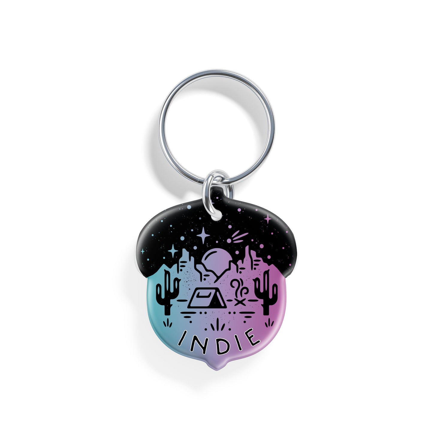 Desert Campout | Pet ID Tag - Alpine Tails Pet Tags