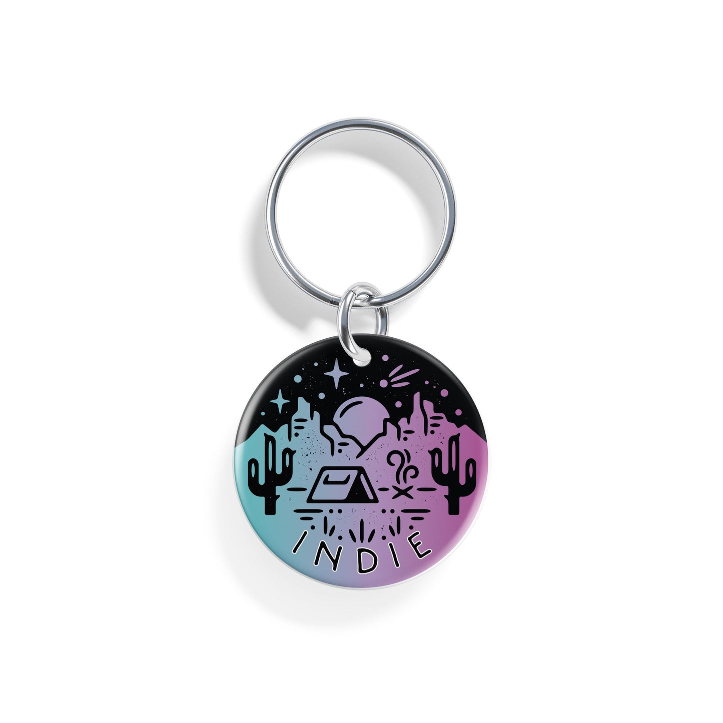 Desert Campout | Pet ID Tag - Alpine Tails Pet Tags