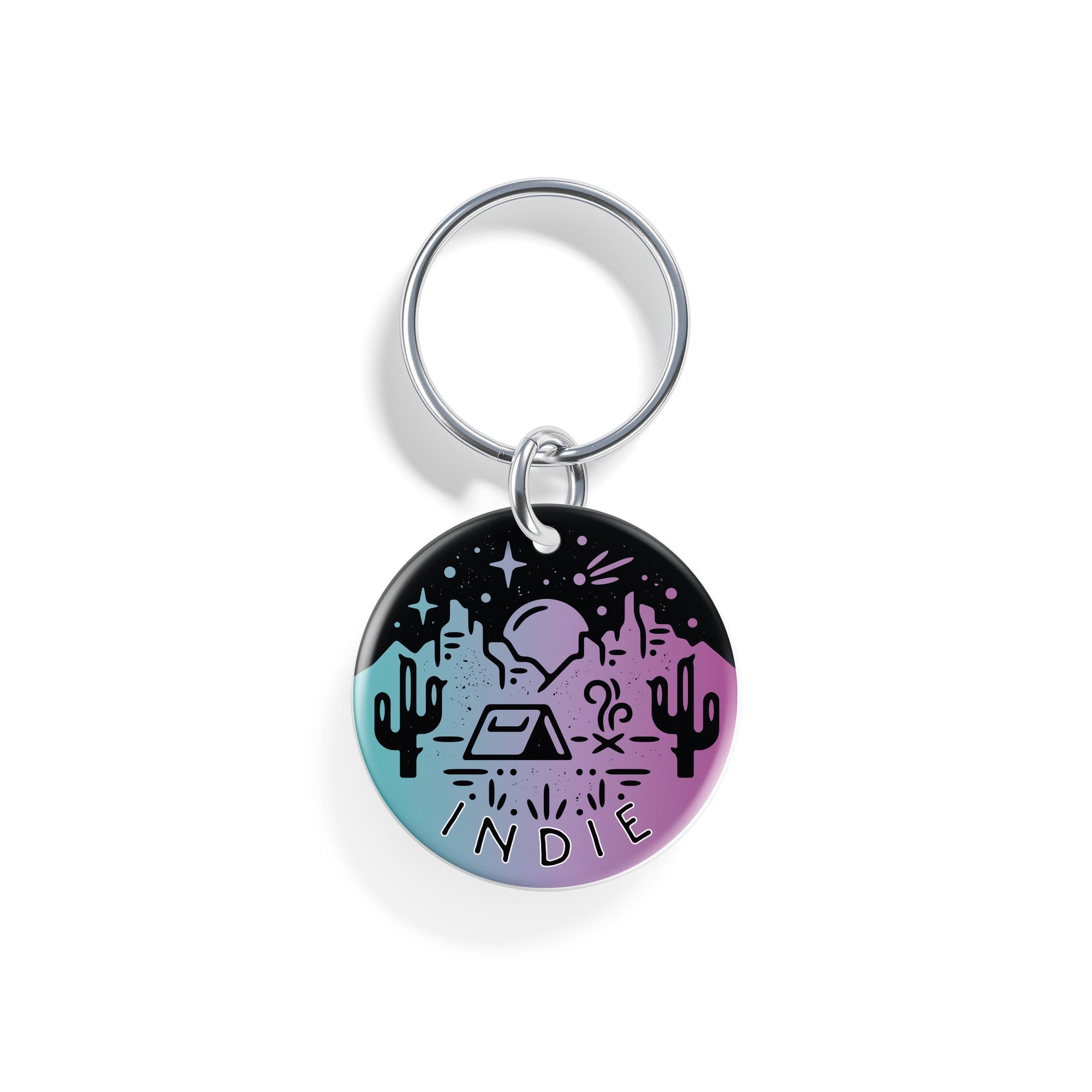 Desert Campout | Pet ID Tag - Alpine Tails Pet Tags