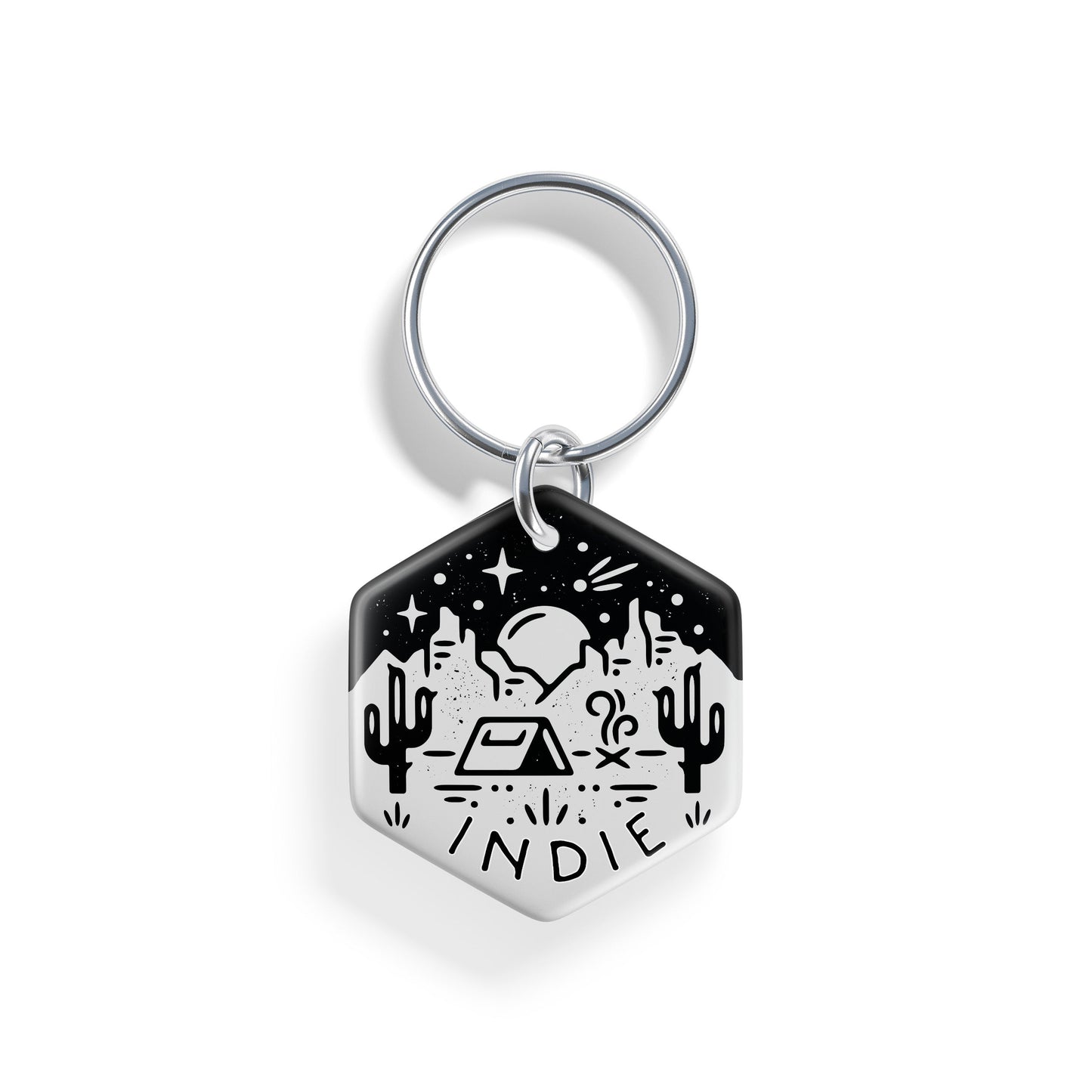 Desert Campout | Pet ID Tag - Alpine Tails Pet Tags