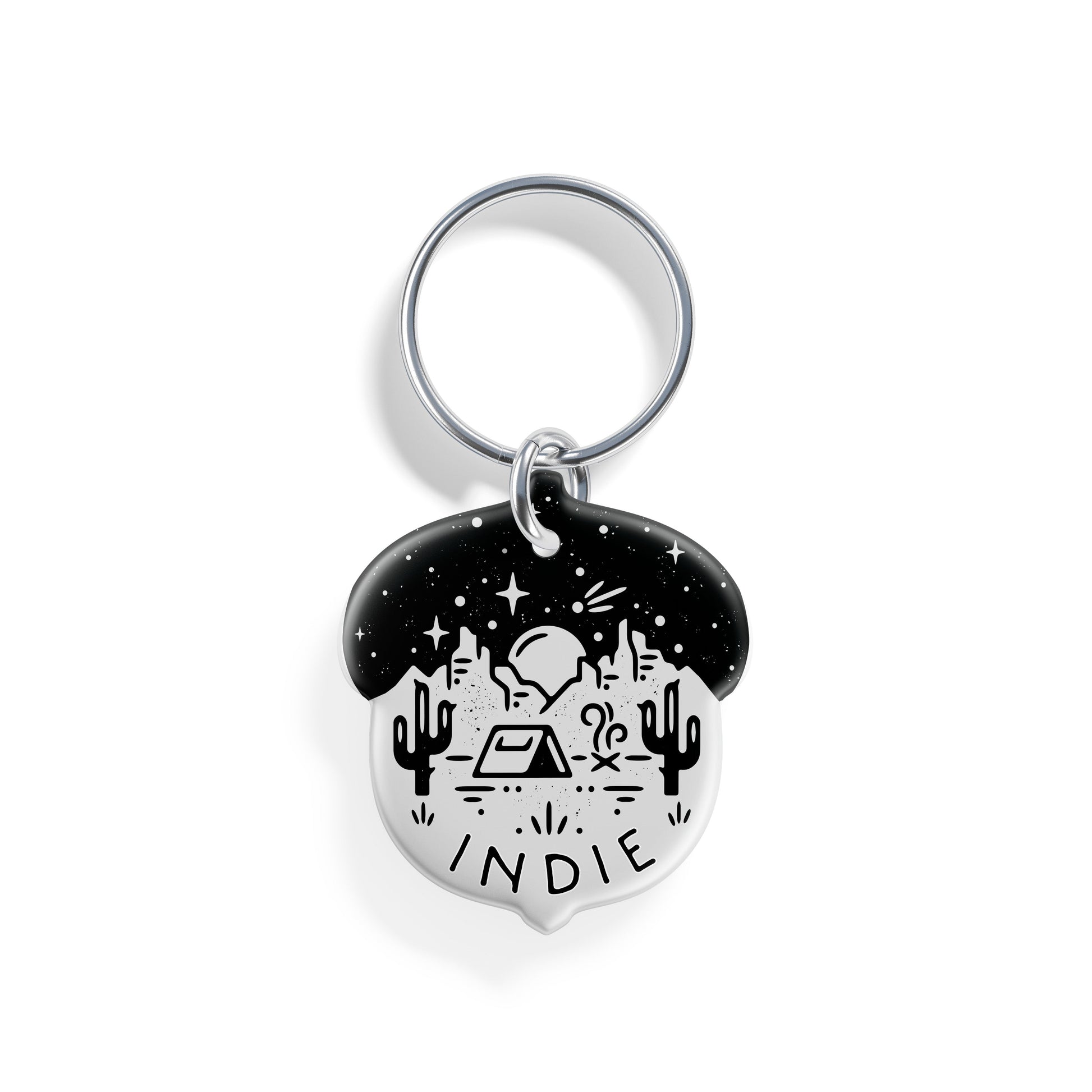 Desert Campout | Pet ID Tag - Alpine Tails Pet Tags