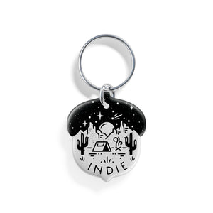 Desert Campout | Pet ID Tag - Alpine Tails Pet Tags