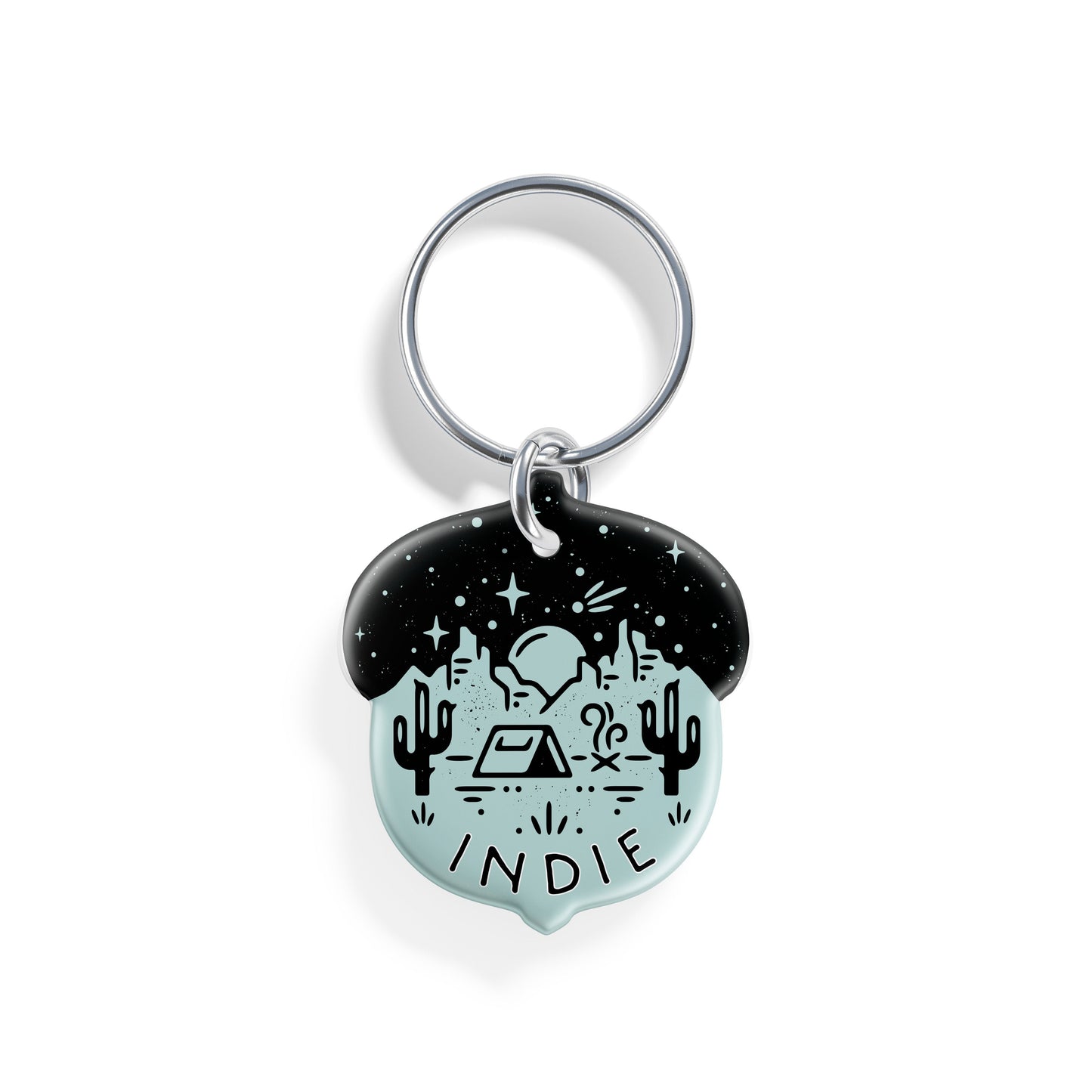 Desert Campout | Pet ID Tag - Alpine Tails Pet Tags