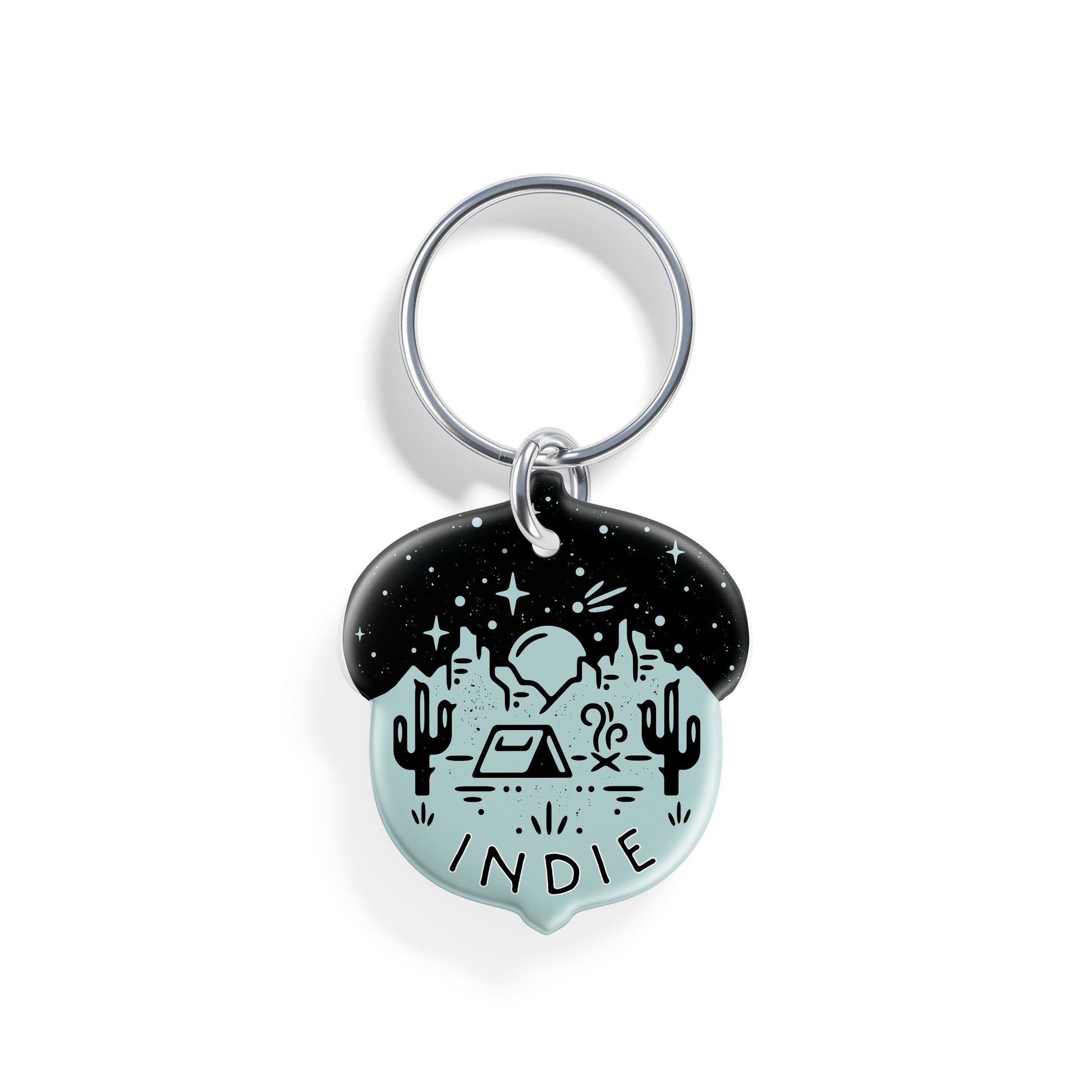 Desert Campout | Pet ID Tag - Alpine Tails Pet Tags