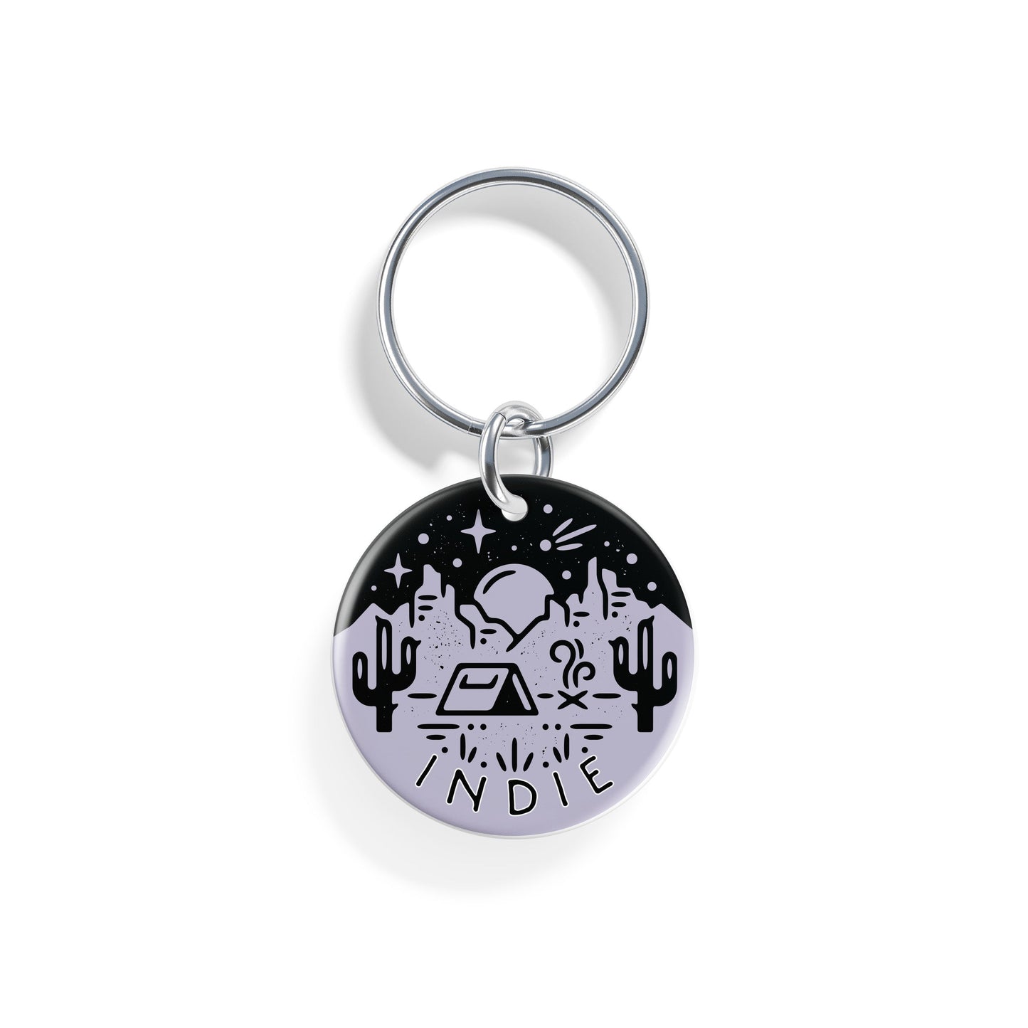 Desert Campout | Pet ID Tag - Alpine Tails Pet Tags