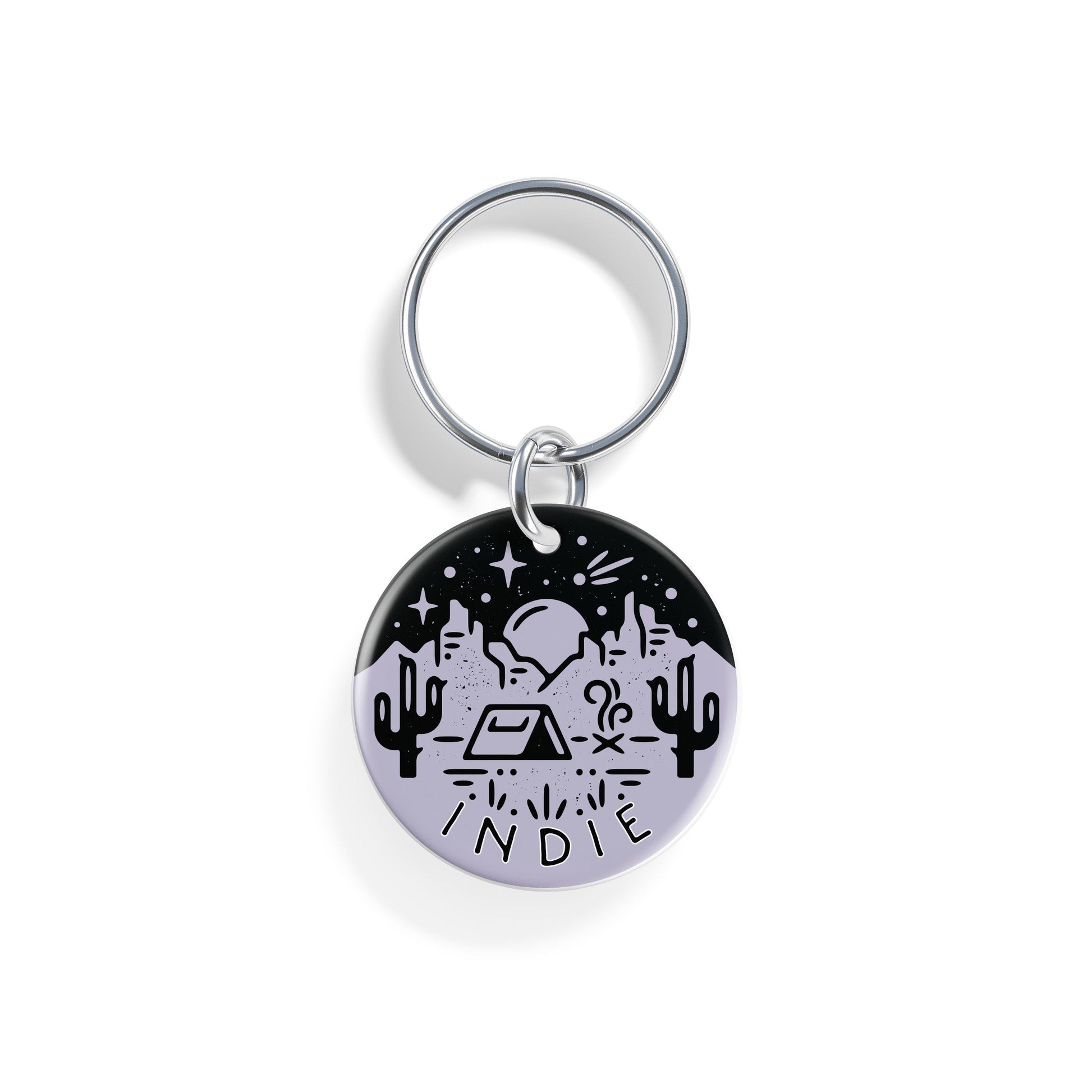 Desert Campout | Pet ID Tag - Alpine Tails Pet Tags