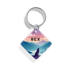 Dusk Begins | Pet ID Tag - Alpine Tails Pet Tags