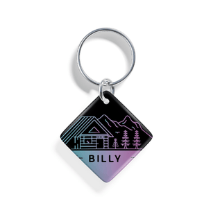 Lakeside Cabin | Pet ID Tag - Alpine Tails Pet Tags