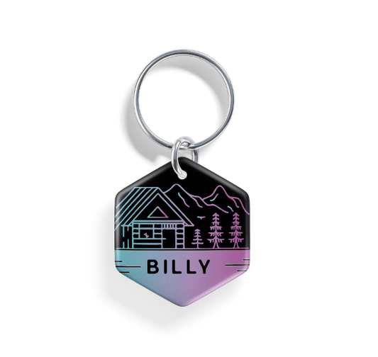 Lakeside Cabin | Pet ID Tag - Alpine Tails Pet Tags