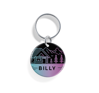 Lakeside Cabin | Pet ID Tag - Alpine Tails Pet Tags