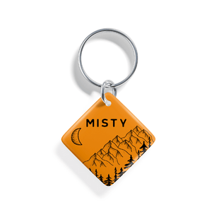 Moonlit Peaks | Pet ID Tag - Alpine Tails Pet Tags