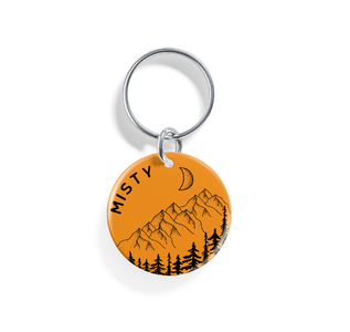 Moonlit Peaks | Pet ID Tag - Alpine Tails Pet Tags