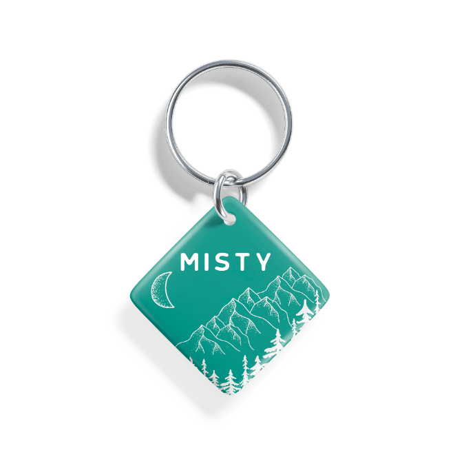 Moonlit Peaks | Pet ID Tag - Alpine Tails Pet Tags